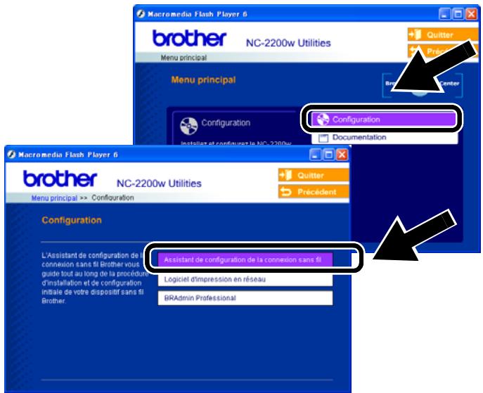 BROTHER NC-2200W - Configuration du serveur d'impression - 1