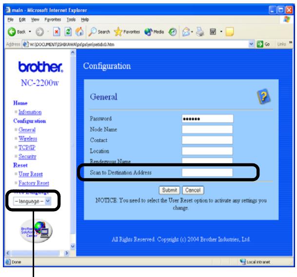 BROTHER NC-2200W - Andare alla pagina General in Configuration. - 1