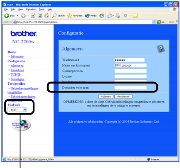 BROTHER NC-2200W - Ga naar het tabblad Algemeen onder Configuratie. - 1