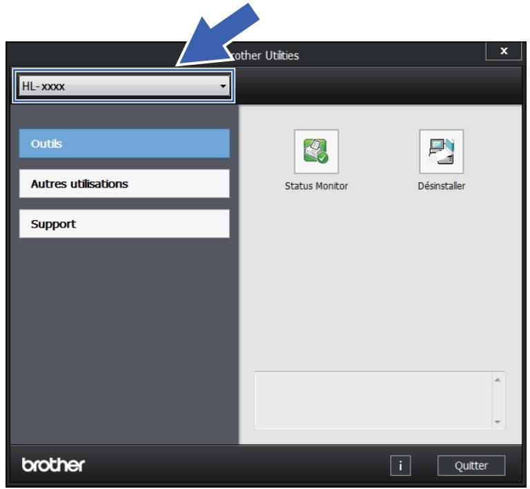 BROTHER HL-1210W - Accès à Brother Utilities (Windows®) - 1