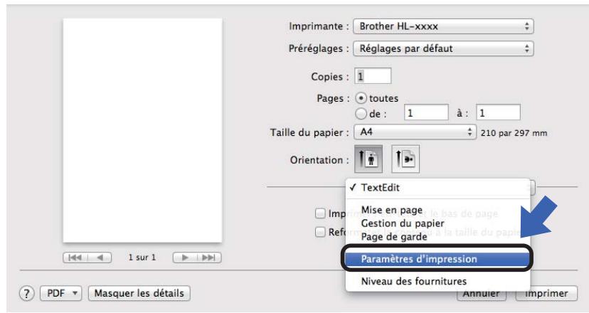 BROTHER HL-1210W - Choix des options d'impression - 1