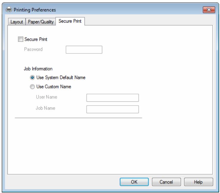 BROTHER HL-L9200CDWT - Secure Print tab - 1
