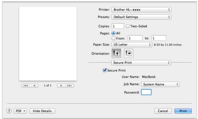 BROTHER HL-L9200CDWT - Secure Print - 1