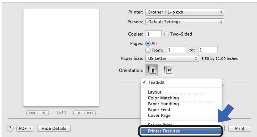 BROTHER HL-L9200CDWT - Choosing printing options - 1