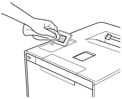 BROTHER HL-L9200CDWT - Clean the Touchscreen as follows: - 1