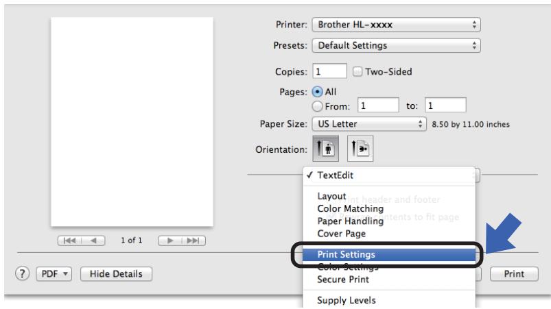 BROTHER HL-L9200CDWT - Choosing printing options - 1