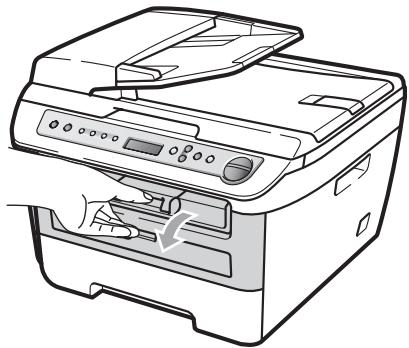 BROTHER DCP-7040 - Paper is jammed inside the drum unit and toner cartridge assembly - 1