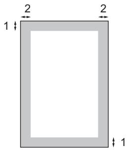 BROTHER DCP-7040 - Unprintable area when printing from a computer - 1
