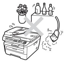 BROTHER DCP-7040 - Choosing a location - 2