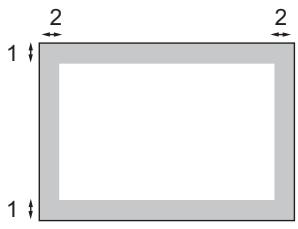 BROTHER DCP-7045N - Unprintable area when printing from a computer - 2