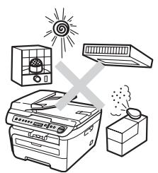 BROTHER DCP-7045N - Choosing a location - 1