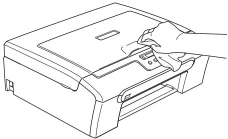 BROTHER DCP-135C - Clean the outside of the machine as follows: - 2