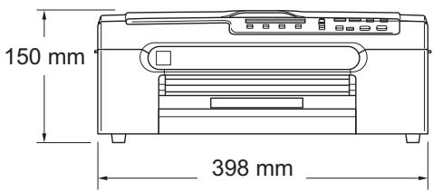 BROTHER DCP-135C - Dimensions - 1