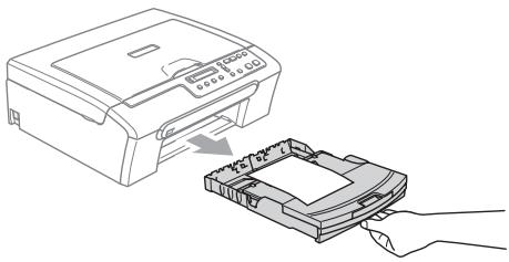 BROTHER DCP-135C - Removing small printouts from the machine - 1