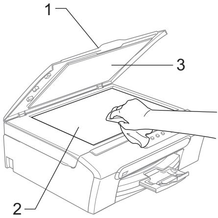BROTHER DCP-135C - Cleaning the scanner - 1