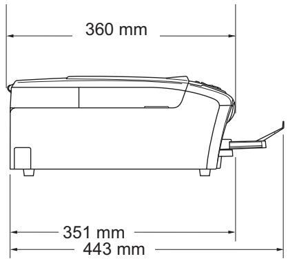 BROTHER DCP-135C - Dimensions - 2
