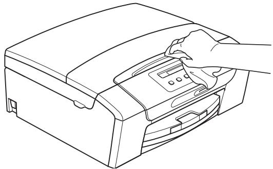 BROTHER DCP-375CW - Clean the outside of the machine as follows: - 2
