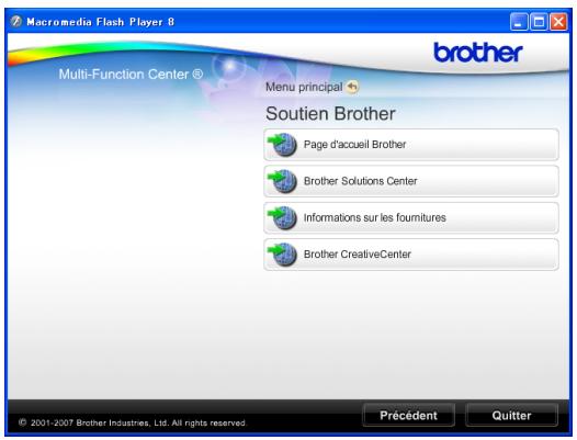 BROTHER DCP-387C - Accès au soutien Brother (Pour Windows®) - 1