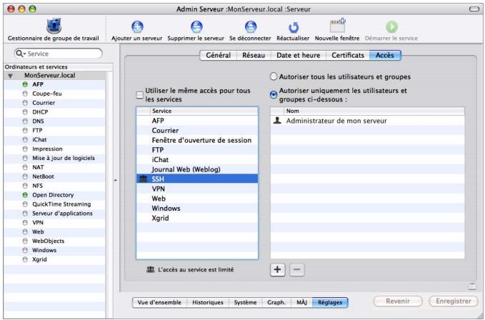 APPLE TIGER - Contrôle de l'accès aux services - 1