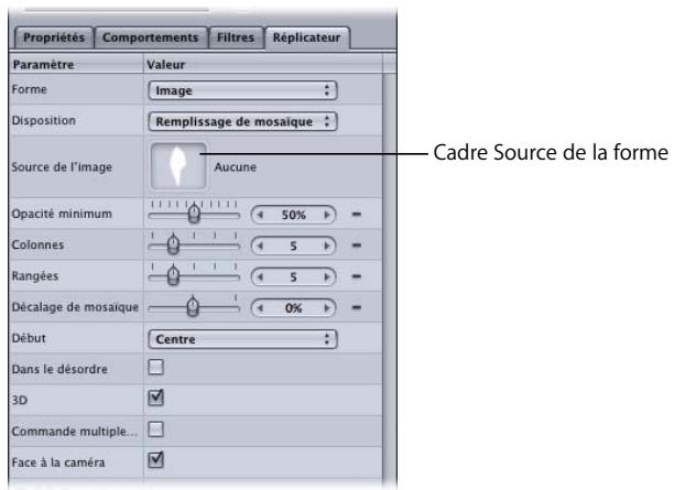 APPLE MOTION 3 - Pour utiliser la forme Géométrie pour un réplicateur : - 1