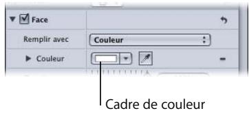 APPLE MOTION 3 - Pour définir la couleur du texte dans l'Inspecteur : - 1