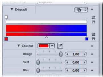 APPLE MOTION 3 - Pour changer les couleurs d'un dégradé : - 3