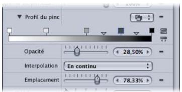 APPLE MOTION 3 - Paramètres supplémentaires pour le pinceau Aérographe - 3