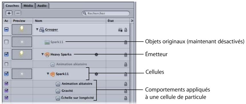 APPLE MOTION 3 - Anatomie d'un système de particules - 1
