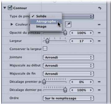 APPLE MOTION 3 - Utilisation du contour d'une forme comme trait de peinture - 5