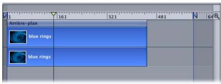 APPLE MOTION 3 - Pour déplacer un objet vers la tête de lecture : - 1