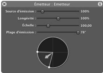 APPLE MOTION 3 - Pour créer un système de particules à deux cellules générant un sillage : - 10