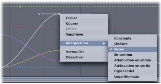 APPLE MOTION 3 - Pour définir une méthode d'interpolation pour une image clé : - 1