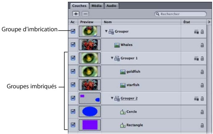APPLE MOTION 3 - Organisation des groupes et des couches dans Motion - 2