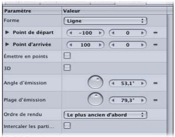 APPLE MOTION 3 - Paramètres d'émetteur - 1