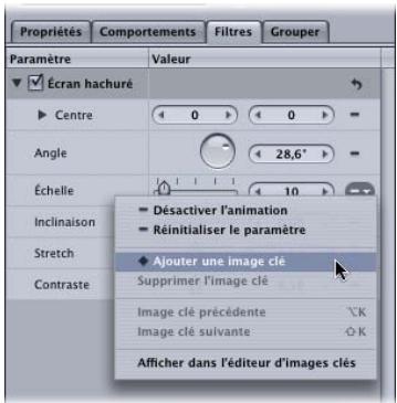 APPLE MOTION 3 - Pour animer des paramètres de filtres à l'aide d'un enregistrement : - 1