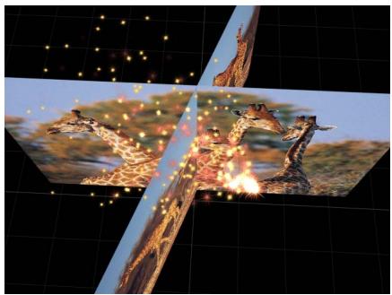 APPLE MOTION 3 - Pour transformer le système en particules 3D : - 5