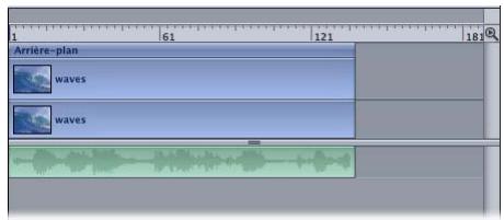 APPLE MOTION 3 - Pour manipuler séparément des éléments audio et vidéo : - 2