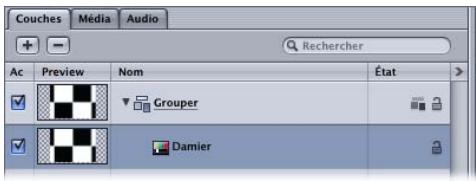 APPLE MOTION 3 - Pour modifier le générateur Damier : - 1