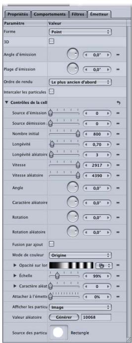 APPLE MOTION 3 - Comparaison entre les paramètres des émetteurs à une seule et à plusieurs cellules - 1