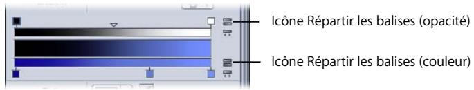 APPLE MOTION 3 - Pour modifier l'interpolation d'une balise de couleur ou d'opacité, procédez de l'une des manières suivantes : - 6