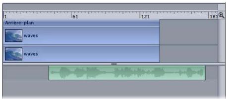 APPLE MOTION 3 - Pour manipuler séparément des éléments audio et vidéo : - 3