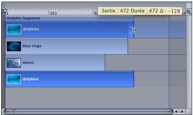 APPLE MOTION 3 - Application d'un Trim sur des objets dans la piste du groupe - 1