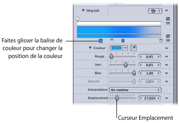 APPLE MOTION 3 - Pour changer les couleurs du dégradé : - 5