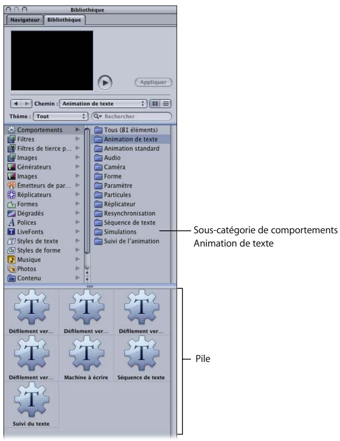 APPLE MOTION 3 - Comportements Animation de texte - 1