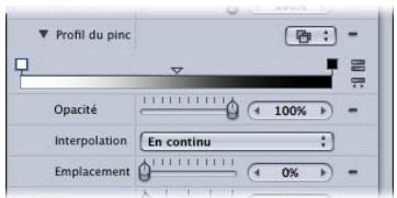 APPLE MOTION 3 - Paramètres supplémentaires pour le pinceau Aérographe - 1