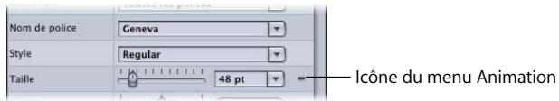 APPLE MOTION 3 - Modification de texte dans l'Inspecteur - 2