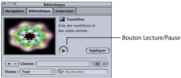 APPLE MOTION 3 - Pour ajouter un générateur à un projet : - 1