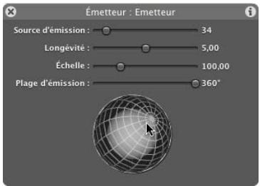 APPLE MOTION 3 - Paramètres d'émetteur disponibles dans la palette - 7