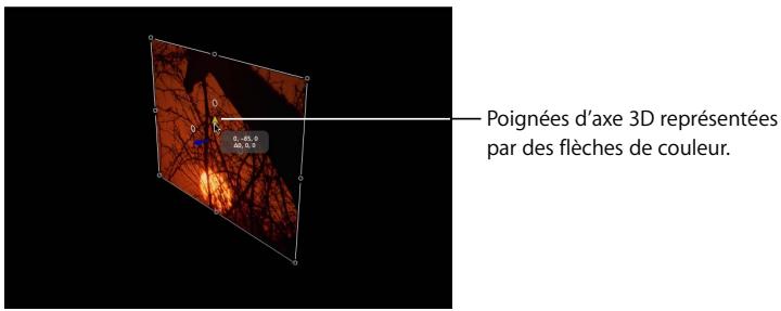 APPLE MOTION 3 - Pour transformer un objet en 3D : - 2
