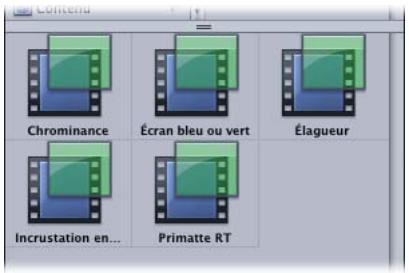 APPLE MOTION 3 - Présentation par icônes et par liste - 1
